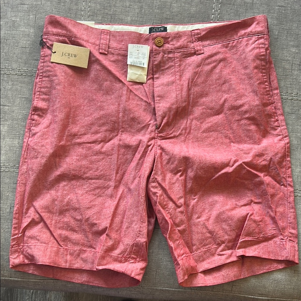 J. Crew Red Flat Front Shorts